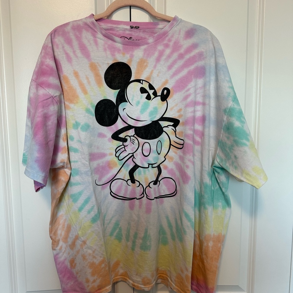 Disney Multicolor Tie-Dye Mickey Mouse Tee
